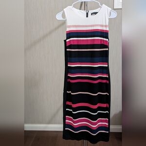 White House Black Market Striped Sleeveless Dress